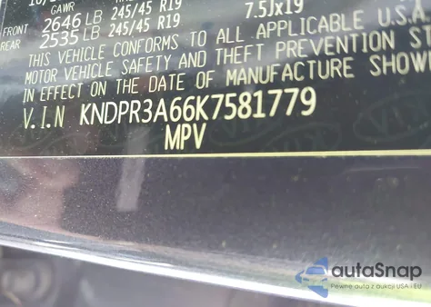 2019 Kia Sportage Sx Turbo from USA, damaged, VIN KNDPR3A66K7581779